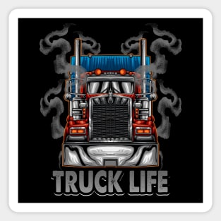 Truck Life - Trucker Design Sticker
